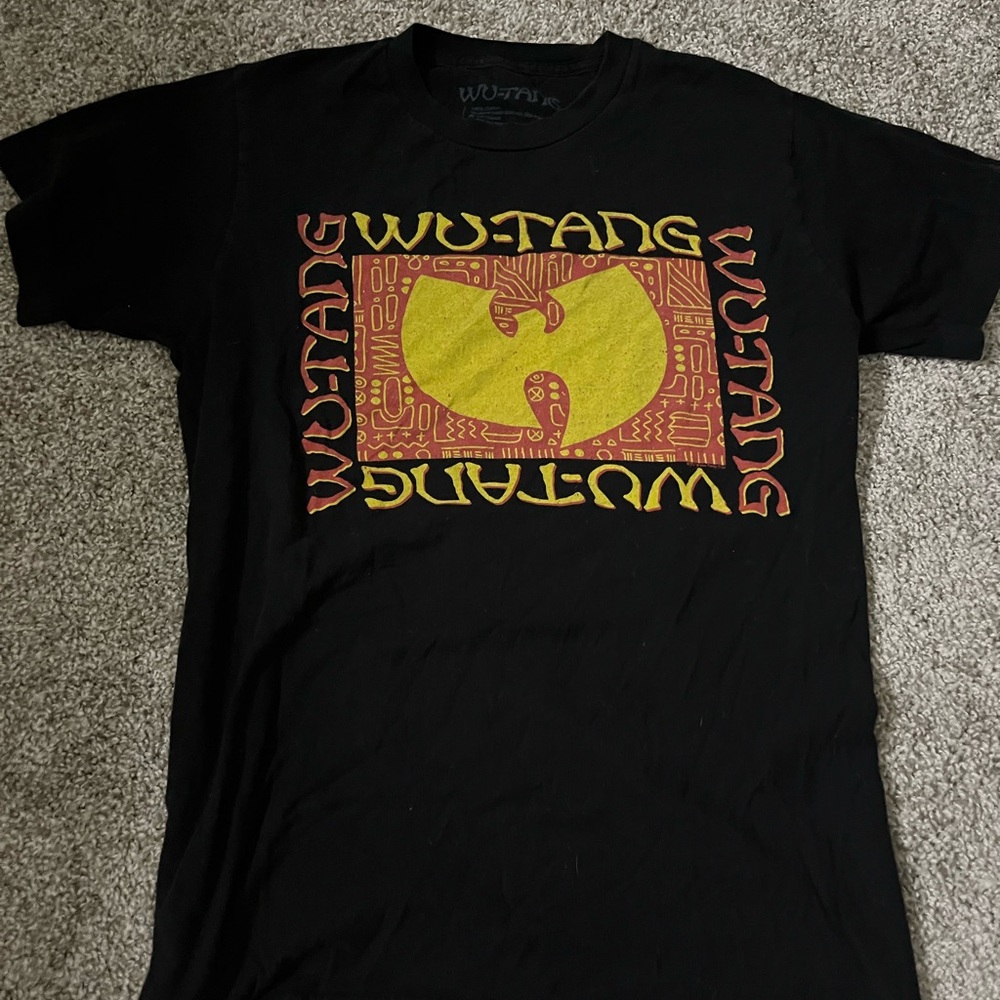 Wu-Tang Clan black and yellow tee